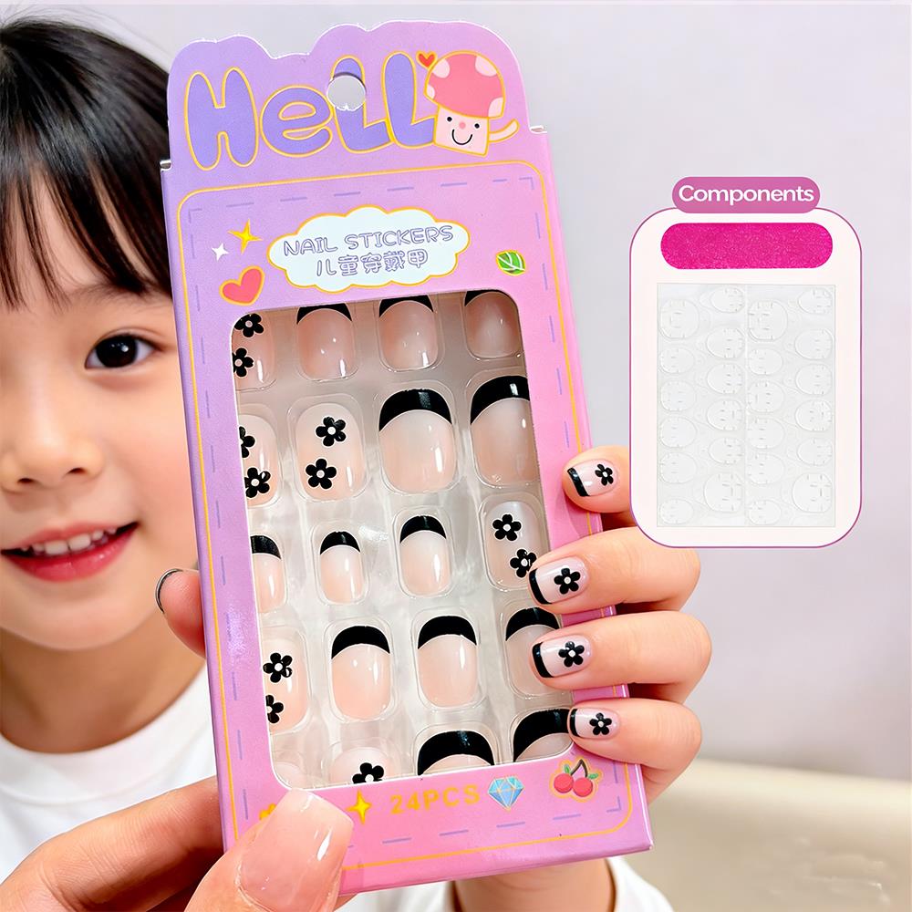 Photography Tips - 24Pcs/Box Cartoon Kids Press On Nails