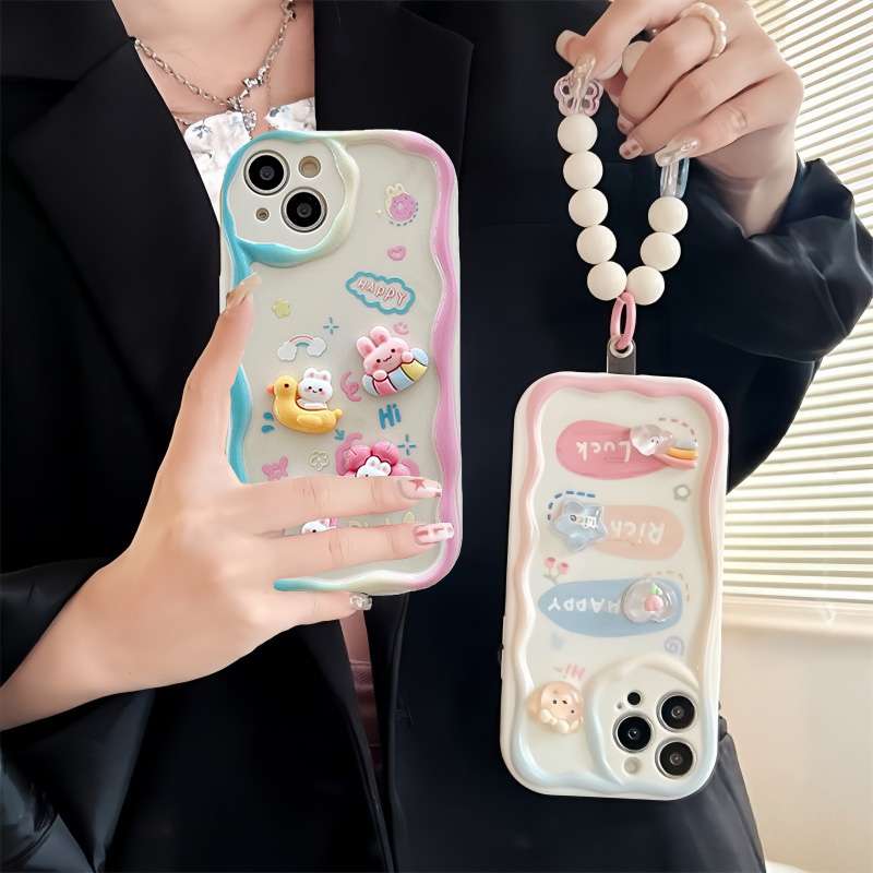 Photography Xiaomi 17 Ultra - Bead Bracelet Chain Bear Case For