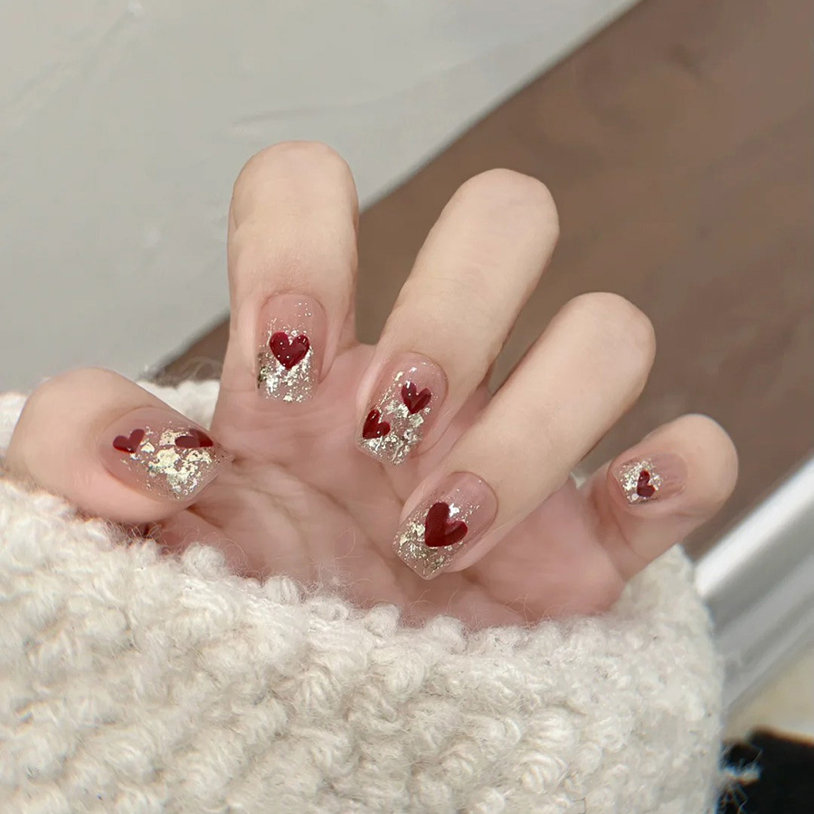 Photography Tips - 24pcs/set Short Square fake nails for