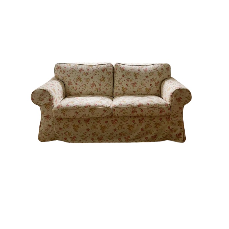 Photography Vintage Style - French vintage style fabric sofa, small