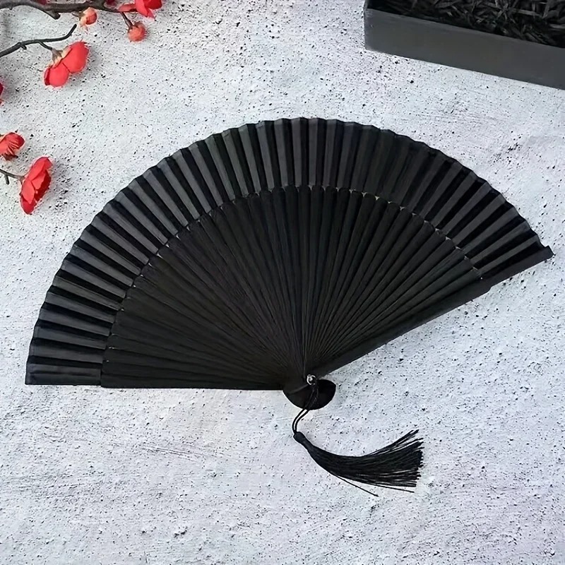 Photography Vintage Style - 1pc Vintage Handmade Bamboo Folding Fan,