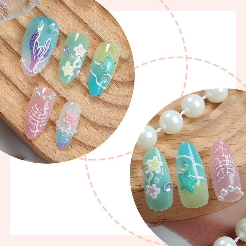 30pcs Summer Press on Nails 3D - Photography Tips recension och pris