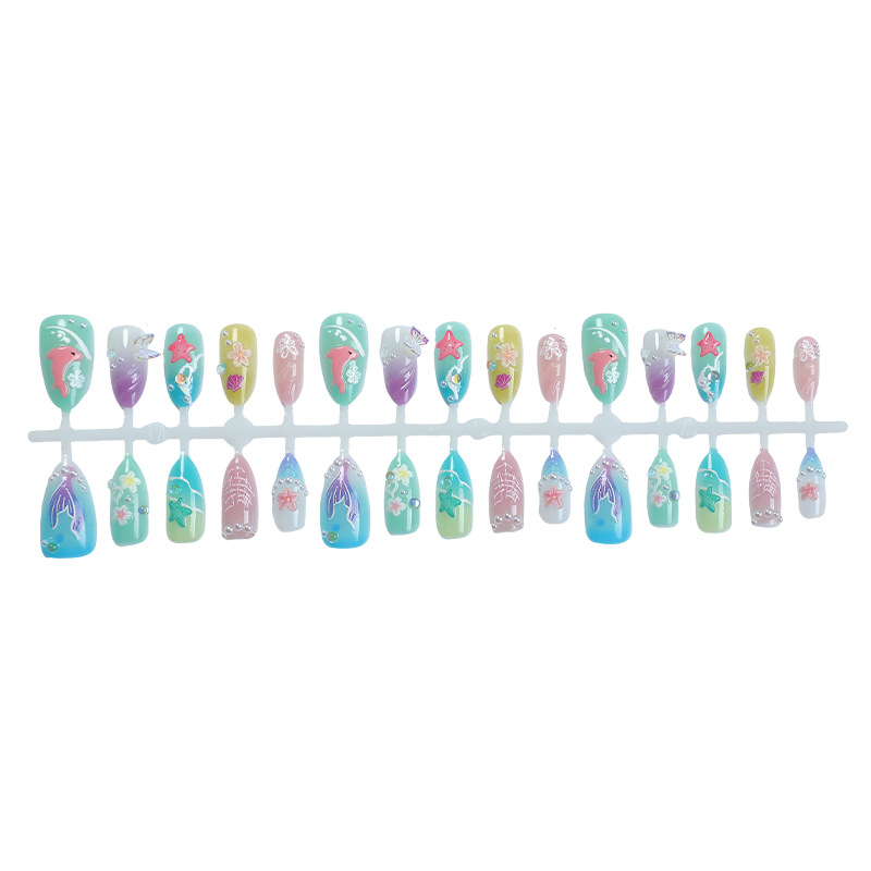 30pcs Summer Press on Nails 3D - Photography Tips recension och pris