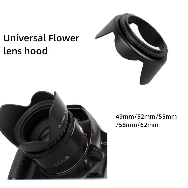 49mm 52mm 55mm 58mm 62mm 67mm  - Lens Hood Petal recension och pris