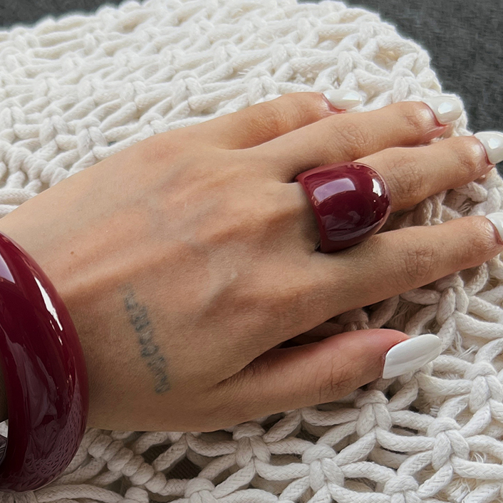 Irregular Resin Ring for Women - Photography Design recension och pris