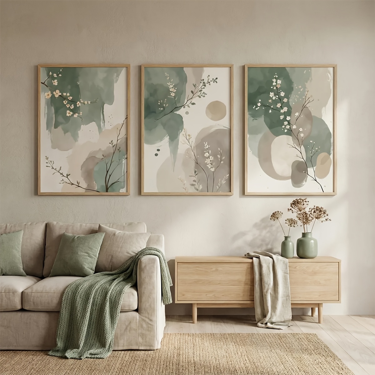 3pcs Japanese-Style Plant Canv - Photography Design recension och pris