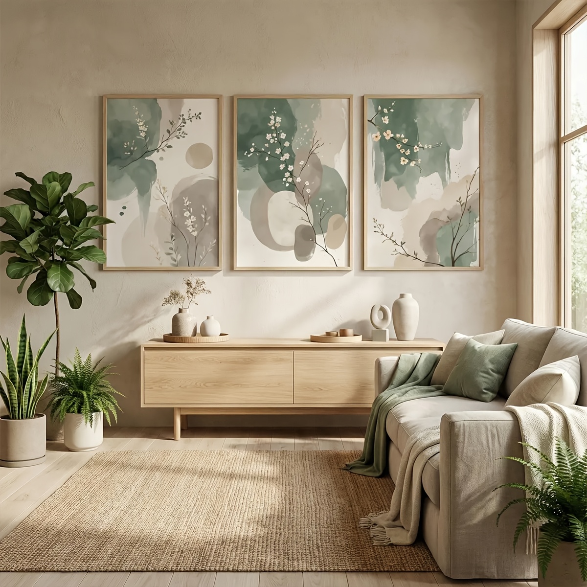 3pcs Japanese-Style Plant Canv - Photography Design recension och pris