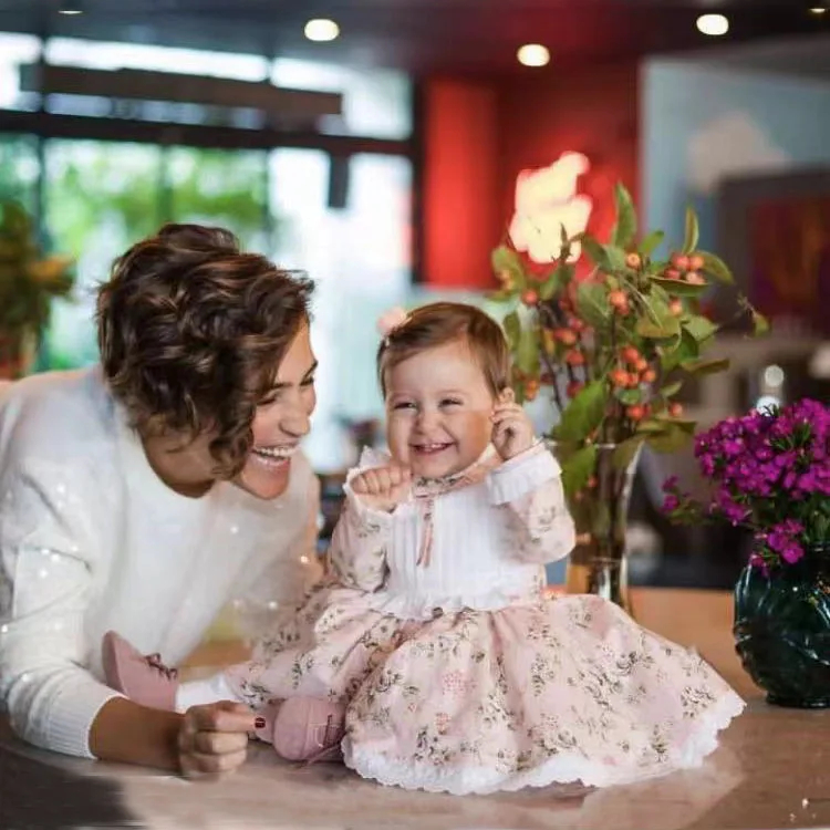 0-12Y Baby Girl Autumn Pink Ro - Photography Vintage Style recension och pris