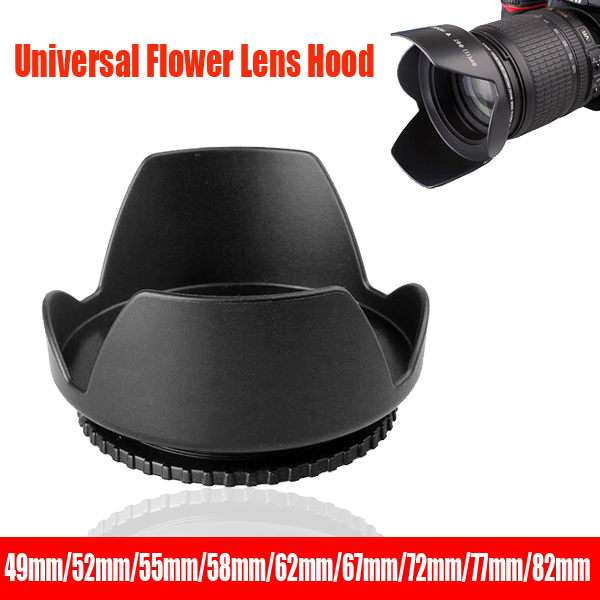 Universal Lens Hood 49mm 52mm  - Lens Hood Petal recension och pris