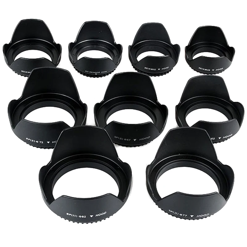 49mm 52mm 55mm 58mm 62mm 67mm  - Lens Hood Petal recension och pris