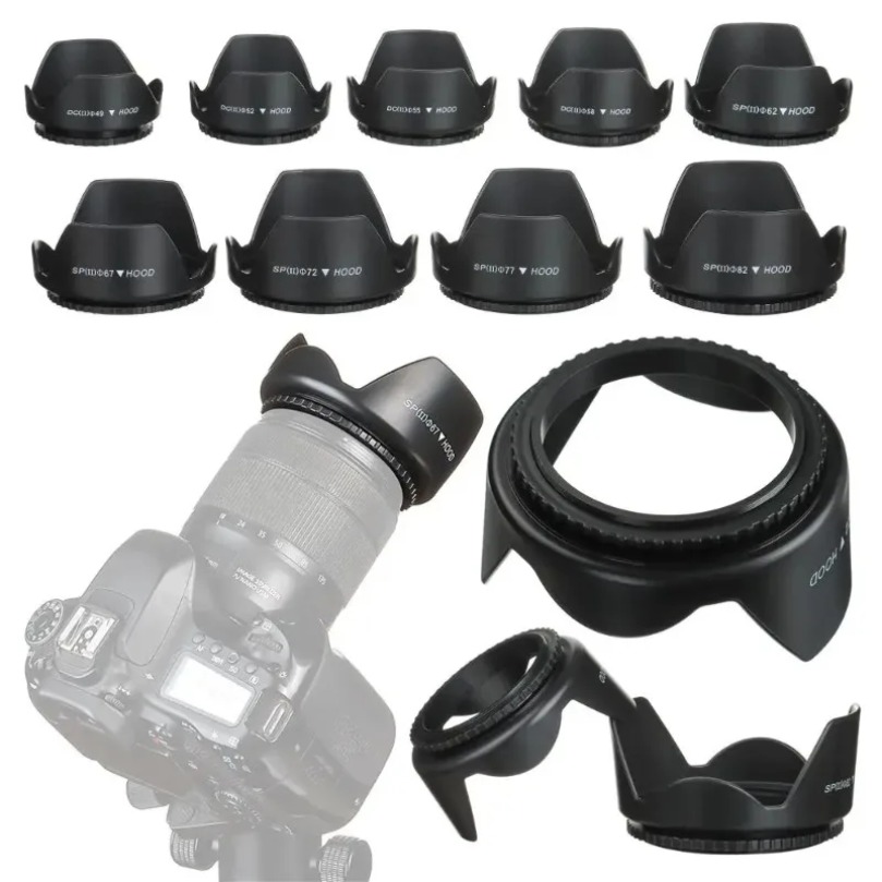 49mm 52mm 55mm 58mm 62mm 67mm  - Lens Hood Petal recension och pris