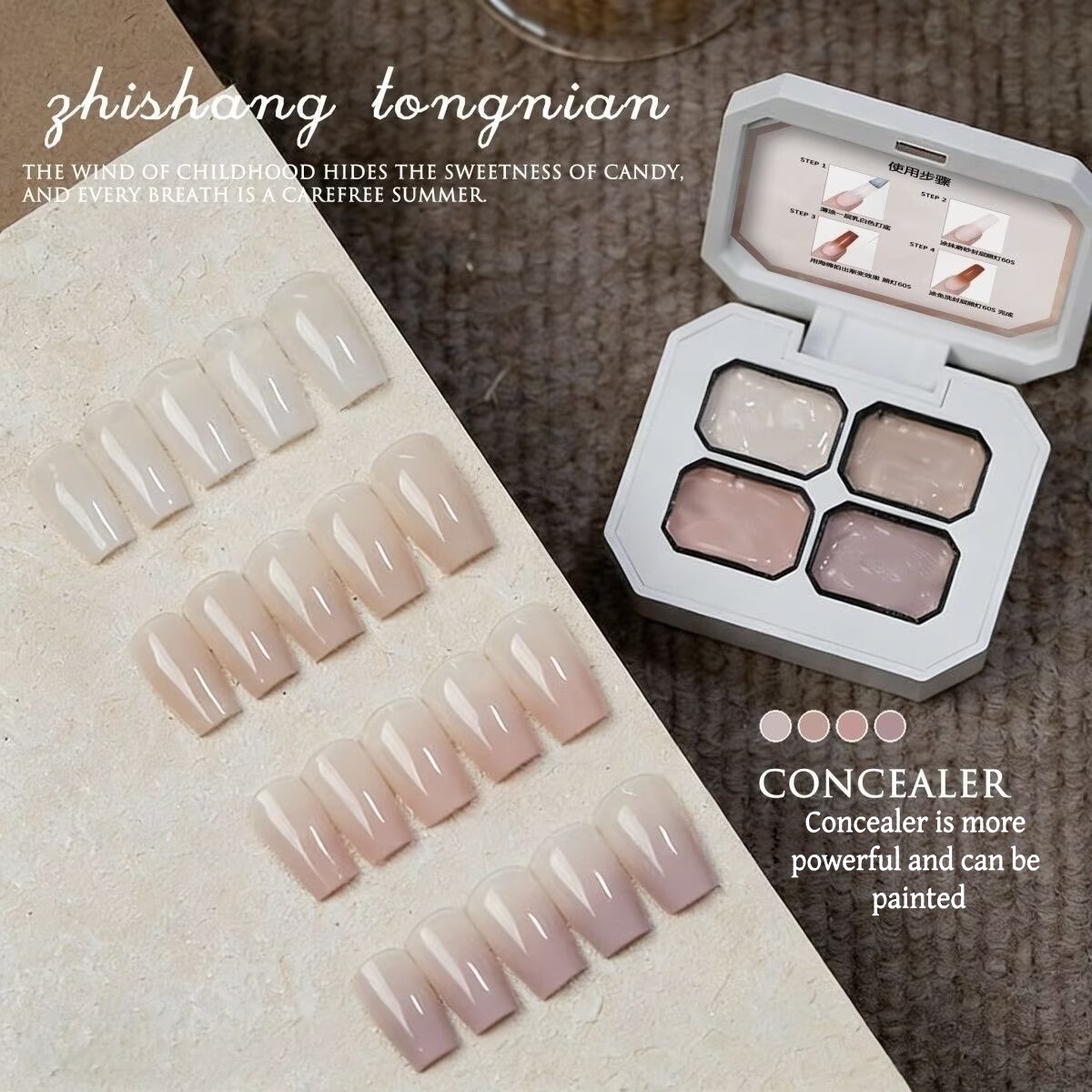 4 Colors Concealer Popular Nud - Photography Design recension och pris