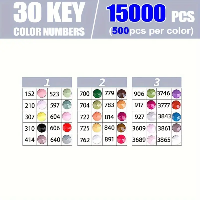 30 Vivid Colored Diamond Paint - Photography Design recension och pris