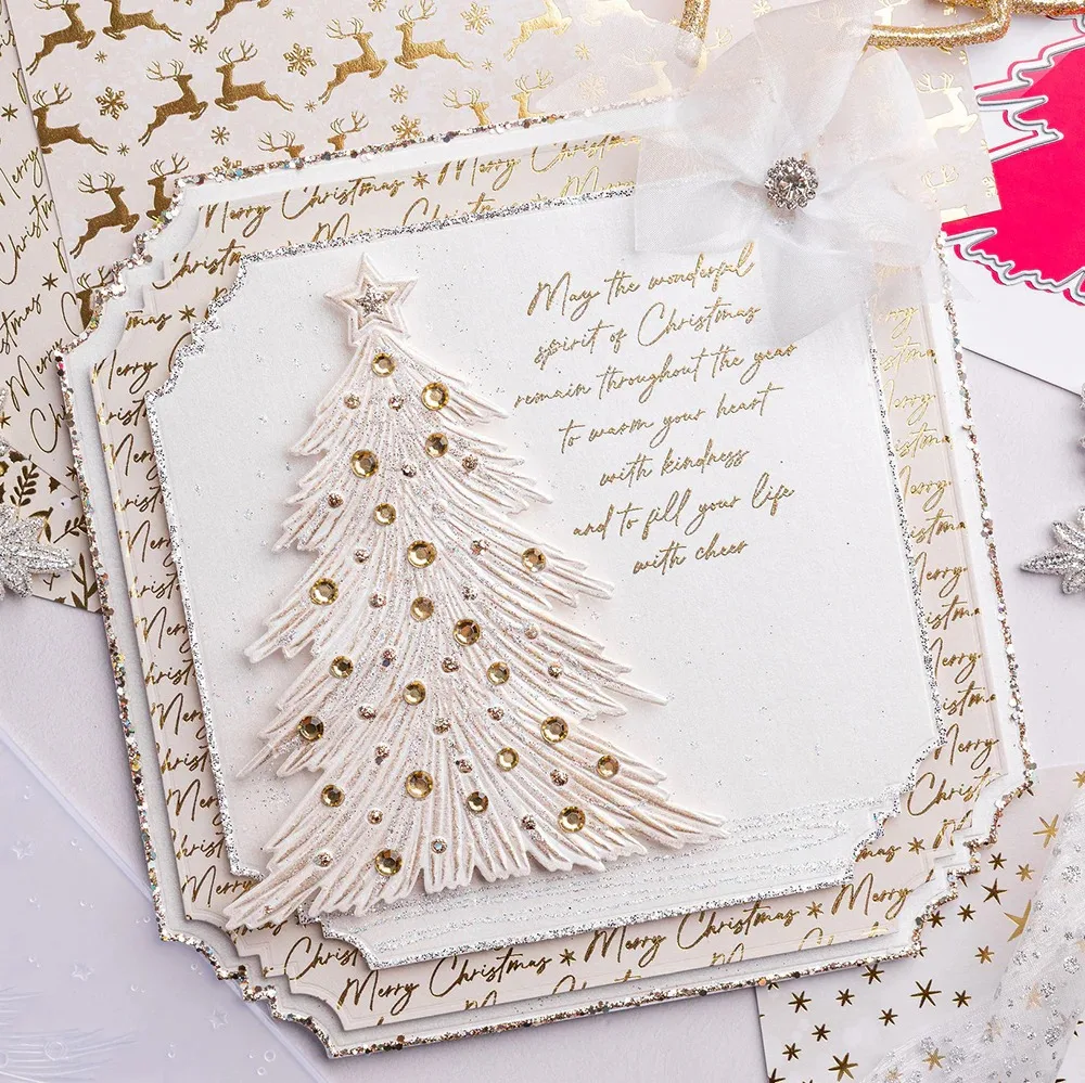 Gilded Floral Merry Christmas  - Photography Gear recension och pris