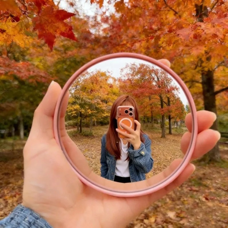 9.5/7.5cm Handheld Selfie Mirr - Photography Solo recension och pris