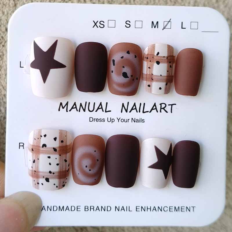 10Pcs Autumn and Winter Nail A - Photography Design recension och pris