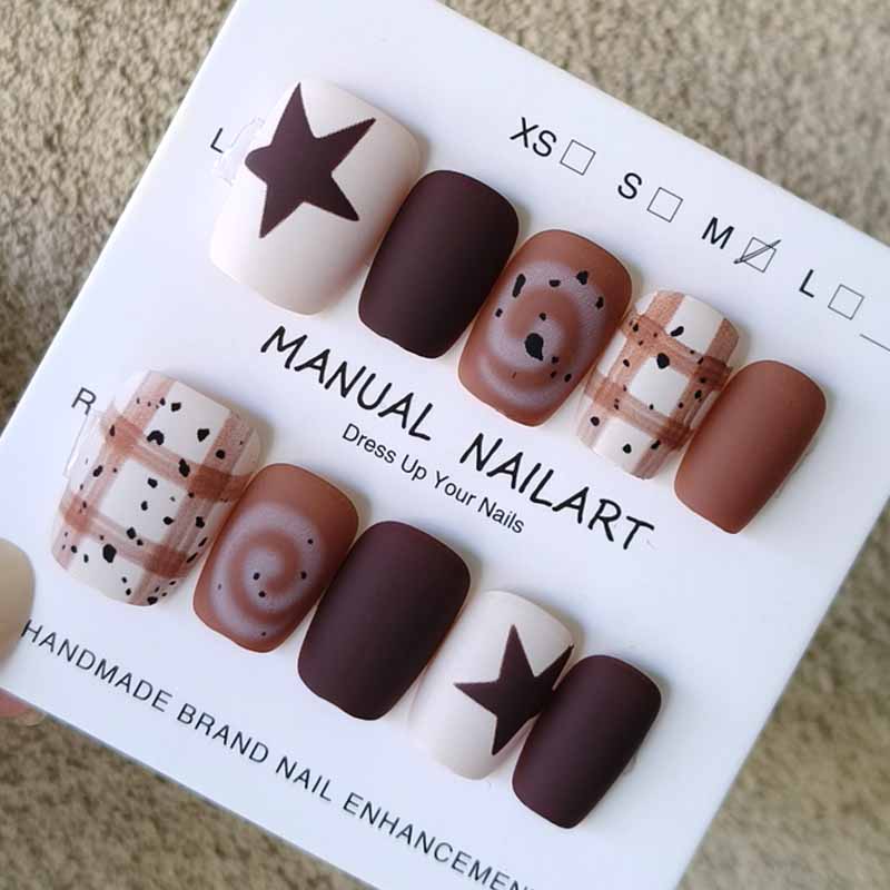 10Pcs Autumn and Winter Nail A - Photography Design recension och pris