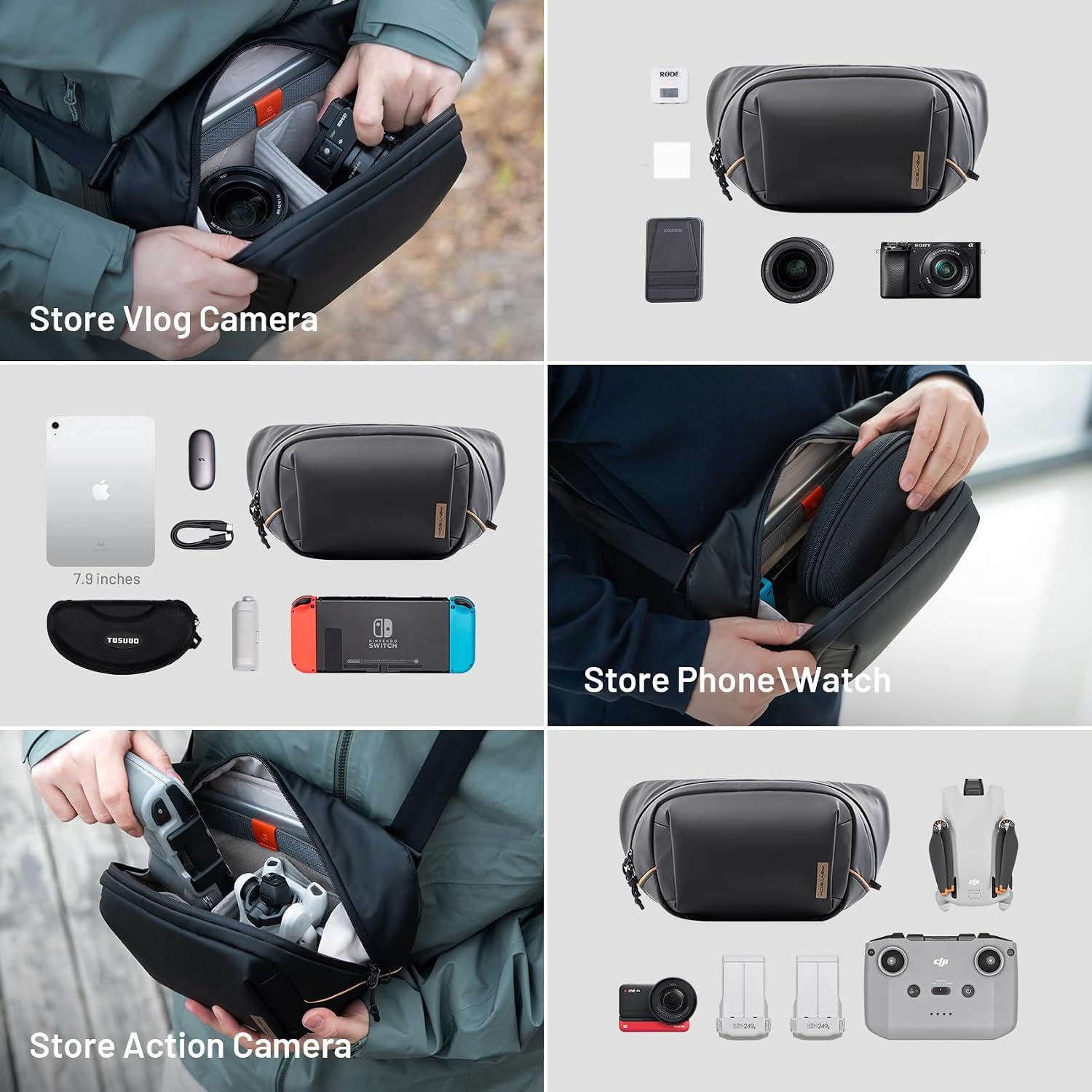 PGYTECH 4L Camera Sling Bag PU - Photography Solo recension och pris