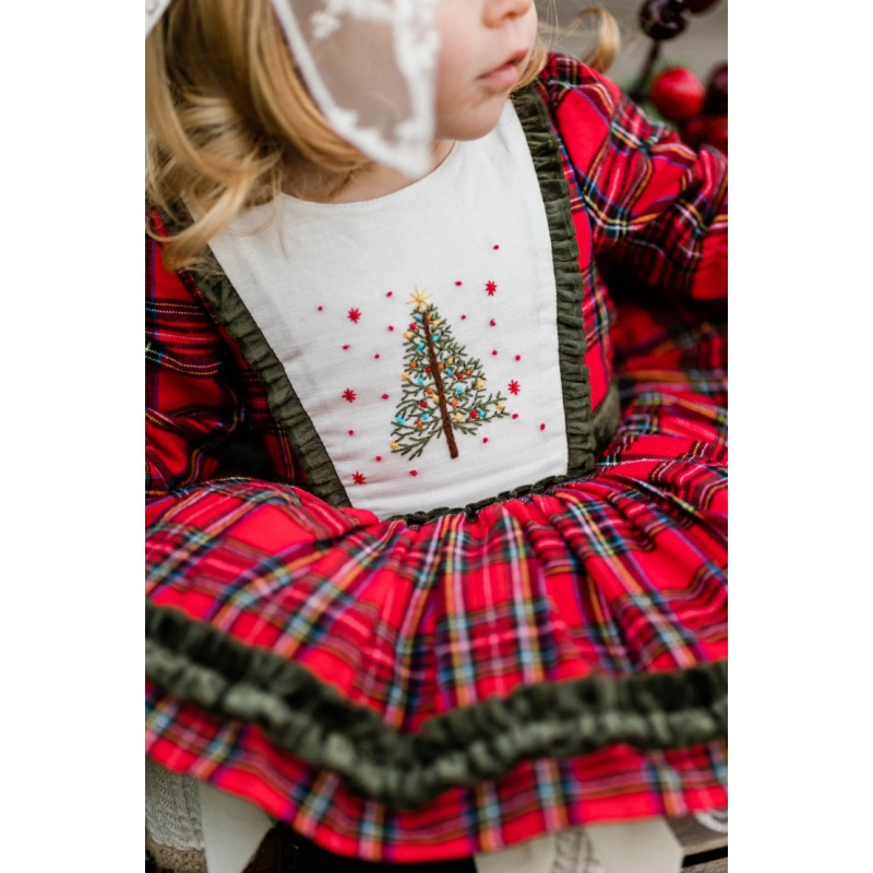 Autumn Baby Girl Red Plaid Chr - Photography Vintage Style recension och pris